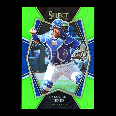 2022 Panini Select Сальвадор Перес неоново-зеленый No181 Premier Level Royals /99 - Изображение 1 из 2