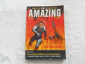 AMAZING STORIES Magazine-JANUARY,1956 - Picture 1 of 3