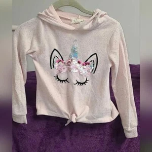Btween Girl's Unicorn Hoodie, Size 7 - Picture 1 of 3