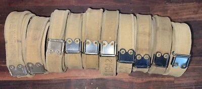 British Webbing Slings Lee Enfield - No1, No4, No5 Rifle / Carbine - BREN WW2 - Image 1 of 4