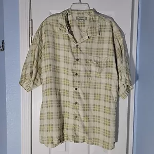 Tommy Bahama Hemd Herren Extra Large Seide kariert Hawaii Camp Dad Resort Wear - Bild 1 von 10