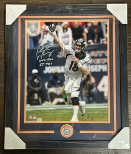Broncos Peyton Manning Signed/Inscribed Framed 16x20 Photo Fanatics COA - Picture 1 of 1