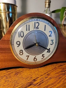 Vtg Tested 1940s Ingraham Electric Mantel Clock Bristol, Conn. 21" Cherry Case. - Picture 1 of 20