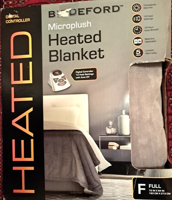Biddeford Electric Heated Microplush Blanket Full Size MIB - Image 1 of 4