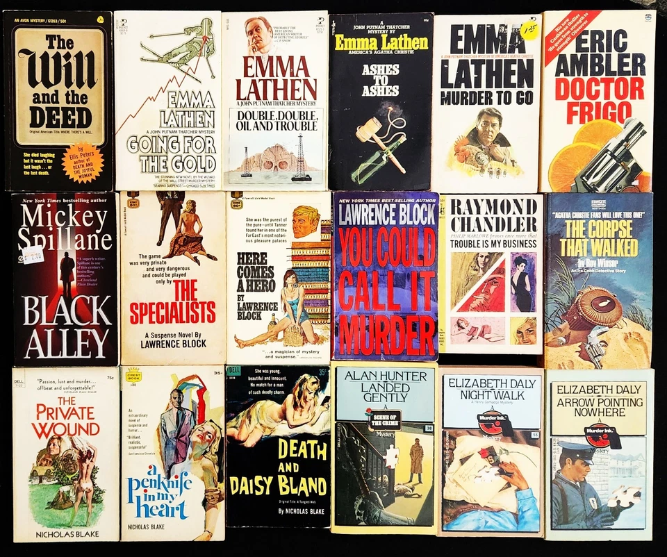 Raymond Chandler, Nicholas Blake+~Lot 18 VTG Classic Hard Crime / Detective PB - Imagem 1 de 1