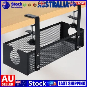 Desk Cable Organizers Heavy Duty Wire Management Trays Metal Mesh Cable Holders - Afbeelding 1 van 10