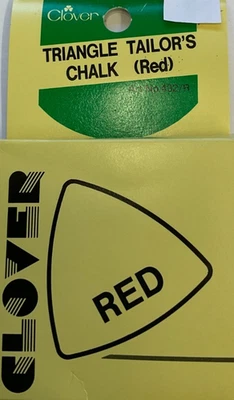 КЛЕВЕР #432R - ТРЕУГОЛЬНИК ПОРТНОЙ МЕЛ - КРАСНЫЙ - Изображение 1 из 2