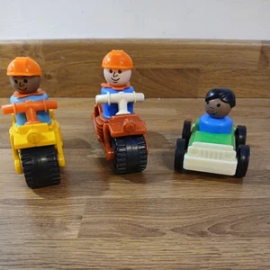 Fisher Price Little People Vintage Motorräder 80er Jahre mit Figuren - selten & Auto. - Bild 1 von 19
