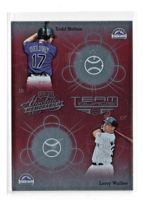Mike Hampton Todd Helton Larry Walker Juan Pierre 2002 Playoff Absolute #TQ-9 - Imagem 1 de 2