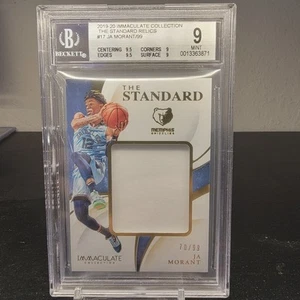 2019-20 Ja Morant Immaculate Patch /99 BGS 9 Cracked Slab - Picture 1 of 3