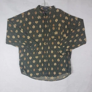 Vintage Ralph Lauren Chaps Mens Corduroy Shirt XL XLarge Green Button Up Pocket - Picture 1 of 10