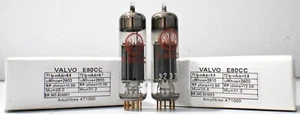 1 MP E80CC VALVO Red Print Gold Pin Made in Germany Amplitrex Tested #824001/3 - Picture 1 of 8