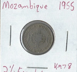 Moneda Mozambique (Portugués) 2 1/2 Escudos 1955 KM78 - Imagen 1 de 3