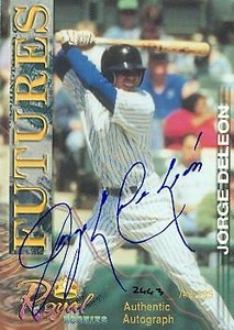 Jorge Deleon autographed Baseball Card (Boston Red Sox) 2001 Royal Rookies #24