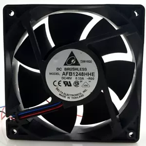 1pc DELTA AFB1248HHE -ROO 48V 12038 0.23A 12CM120X120X38MM 3wires - Picture 1 of 1