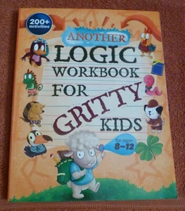 Ein weiteres Logik-Arbeitsbuch für düstere Kinder: räumliches Denken, Mathe-Rätsel, Wort G - Bild 1 von 10