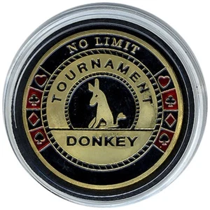Card Guard - Tournament Donkey GOLD Poker Protector * - Picture 1 of 2