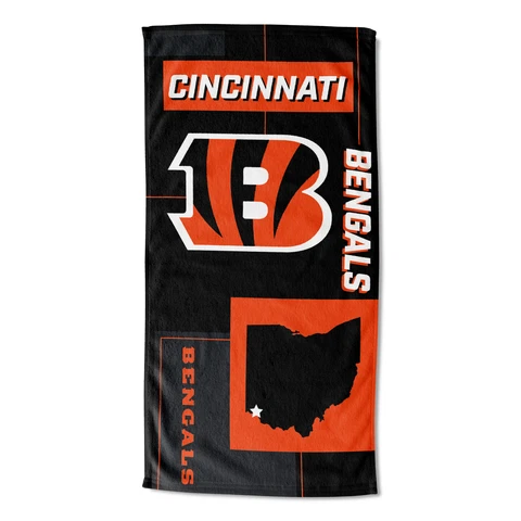 Northwest NFL Cincinnati Bengals State Line Beach Towel Cover