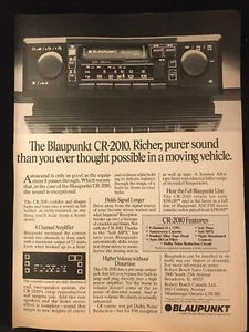 1982 BLAUPUNKT CR-2010 Autoradio System Magazin Anzeige - Bild 1 von 1