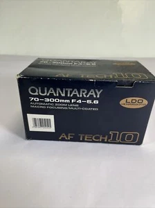 QUANTARAY TECH-10 AF 70-300mm 1:4-5.6 Camera Lens For Minolta w/ OEM Box - Picture 1 of 18