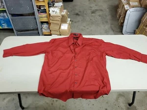 XY3- Mens Claiborne Red Button Up Long Sleeve Collared Shirt Size XXLarge - Picture 1 of 4