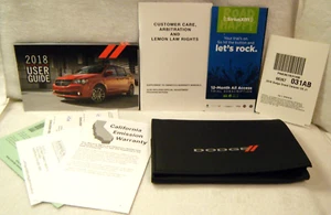 2018 Dodge GRAND CARAVAN Owners Manual Guide 18 *** NEW CONDITION RE- SEALED*** - Picture 1 of 6