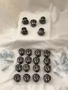 Posten 21 AMEROCK Expressions Regency Antik Zinn Zugknöpfe EUC 17 Schrauben Sets - Bild 1 von 8