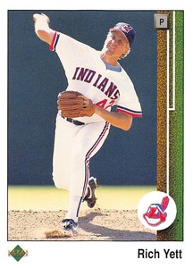 Rich Yett 1989 Upper Deck 728  Cleveland Indians  Baseball Card