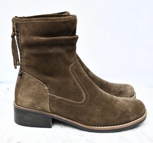 Lucca Lane Carolsue Womens Suede Leather Studded Woven Slouchy Booties Sz 9 - Picture 1 of 10