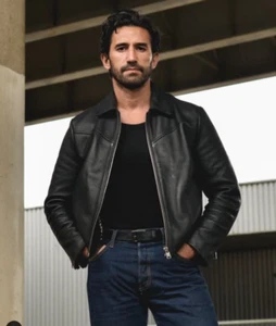 Handmade Black Leather Men Zipper Jacket, Fashion Jacket, Biker Jackets - Picture 1 of 3