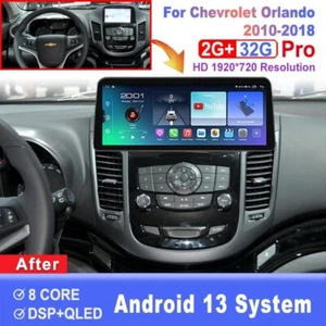 Radio de coche Android con pantalla de 12,3 pulgadas para Chevrolet Orlando 2010-2018 GPS Carplay - Imagen 1 de 7
