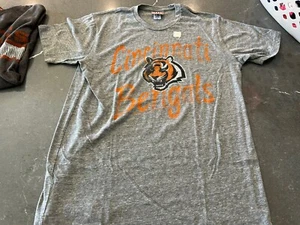 Officially Licensed NFL Women Cincinnati Bengals Junk Food Gray T-Shirt Medium - Picture 1 of 4