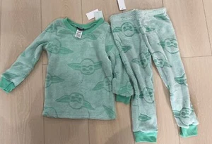 Star Wars Baby Yoda Pajama Set Fleece Little Kids Size XS (4/5) - Picture 1 of 2