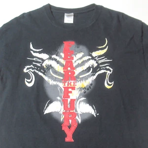 Vintage Brock Lesnar T-Shirt Fear the Fury Wrestling MMA Black Large - Picture 1 of 5
