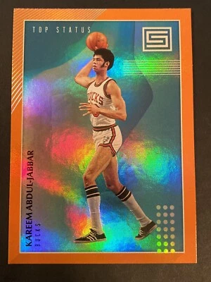 2018-19 Panini Status Basketball Orange #5 Kareem Abdul-Jabaar Milwaukee Bucks - Image 1 of 2