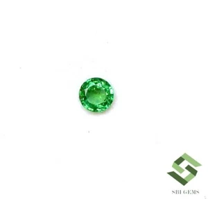 3.50 mm Certified Natural Emerald Round Cut 0.17 CTS Untreated Loose Gemstone - Picture 1 of 7
