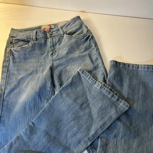 JK Indigo Girls Jen Wash Flare Leg Adjustable Waist Blue Denim Jeans Sz 14 *READ - Picture 1 of 11
