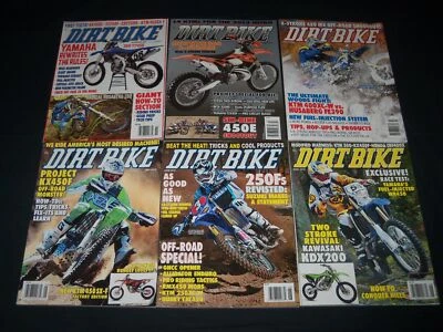 2000S DIRT BIKE MAGAZINES LOT OF 8 - GREAT COVERS & PHOTOS - PB 1629 - Image 1 of 2