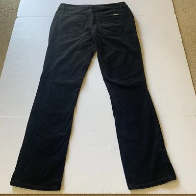 Calça White House Black Market feminina 6R NOIR veludo preto perna fina - Imagem 1 de 4