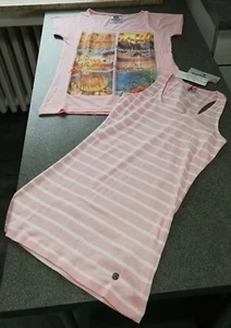 T-Shirt und Top, ein 2-tlg. Set von KangaROOS Gr. 32/34,rosa-bunt/gestreift, neu - Bild 1 von 10