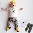 Top + Long Pants Set 2pcs Toddler Newborn Clothes Baby Kids T-shirt Outfit Boy