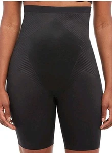 Spanx 10233R Thinstincts 2.0 Mid Thigh High Waist Short Shapewear Size L black - Picture 1 of 2