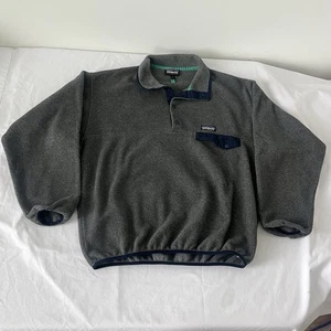 Vintage Patagonia Synchilla Snap-T Pullover Mens Medium Fleece Jacket 90s - Picture 1 of 7