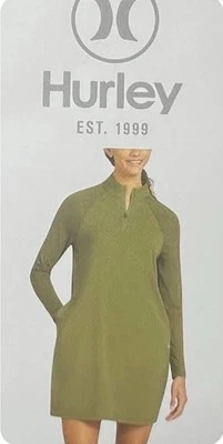 NWOT Hurley Blue Long Sleeve Dress size small - Image 1 of 4