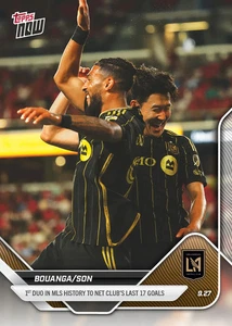 Denis Bouanga / Son Heung-Min 17 Goals Duo 2025 MLS Topps NOW - Card 103 Presale - Bild 1 von 1