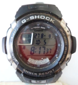 Reloj Casio G Shock G7700 resistente a golpes 3095 WR200 resina negra - Imagen 1 de 7