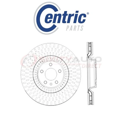 Centric High Carbon Alloy Disc Brake Rotor for 2012-2018 Audi A6 Quattro ur Foto 1 de 4