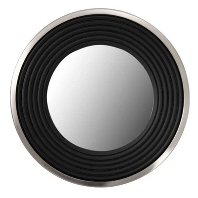 Miroir Mural Design "Eleganca" 51cm Argent & Noir - Photo 1/2