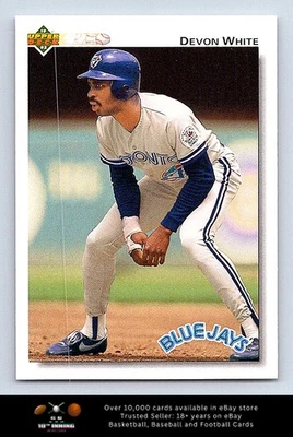 1992 Upper Deck BASEBALL #352 Devon White - Image 1 of 2