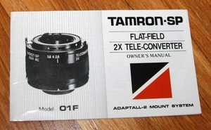 Teleconvertitore Tamron SP Flat-Field 2x SOLO MANUALE ISTRUZIONI - Foto 1 di 1